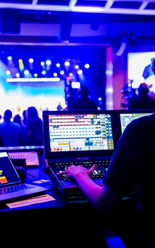 Corporate event stage and AV production - Dmaaya Events